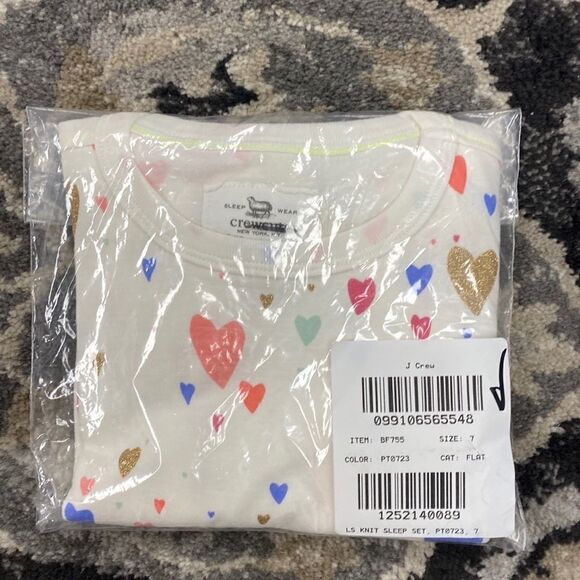 J. Crew Kids' long-sleeve printed pajama top - Picture 3 of 3